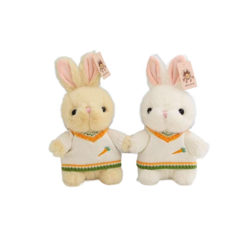 Cute Rice Marten Rabbit Carrot Sweater Rabbit Plush Toy Grab Machine Doll Doll Children's Birthday Gift
