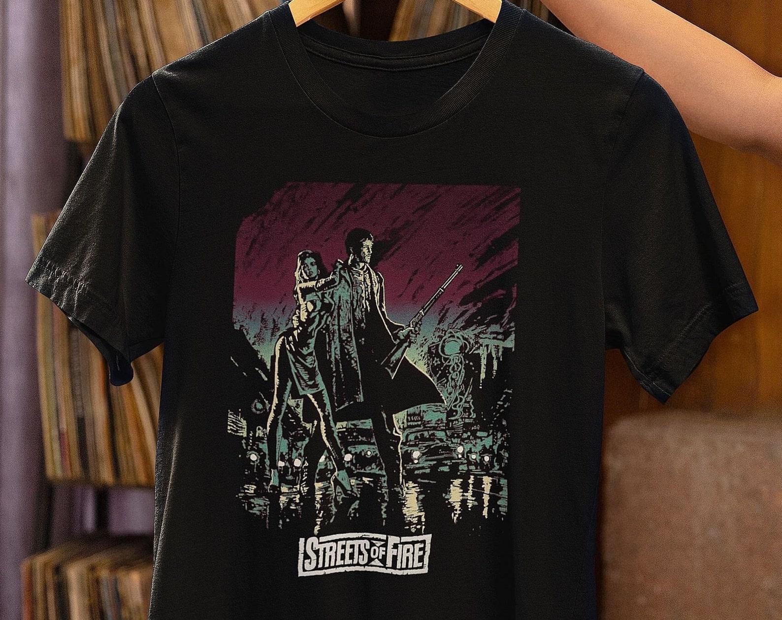 Streets of Fire T-Shirt – 80s Cult Classic Movie Tee L
