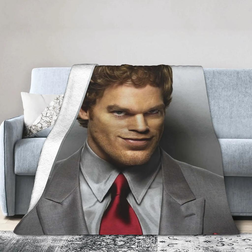 Dexter New Blood Hřejivá měkká plyšová deka na pohovku postel gauč křeslo Dětská flanelová deka Vtipný design Útulná domácí dekorace
