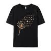Animal Dog Dandelion Dog Tshirt Simple Style Printed Tshirt Men Cotton Tshirt Slim Fit Printed On Casual