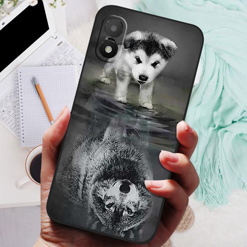 Per Custodia TCL K70 SE NUOVA TPU Silicone Antiurto Copri Telefono Gatto Per TCL K70 SE 4G K70SE Funda Semplicità Stampa ad Olio Morbida Coque