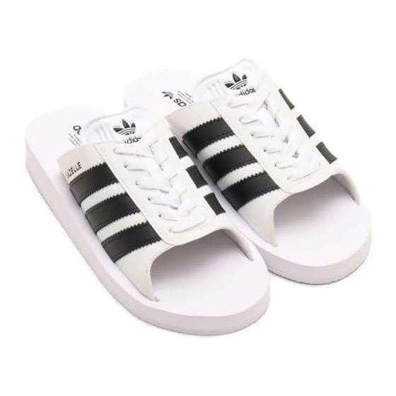 [Adidas] Shoes Sneakers Gazelle Beach Slides GAZELLE BEACH SLIDES Footwear White/Core Black/Footwear White JQ7420