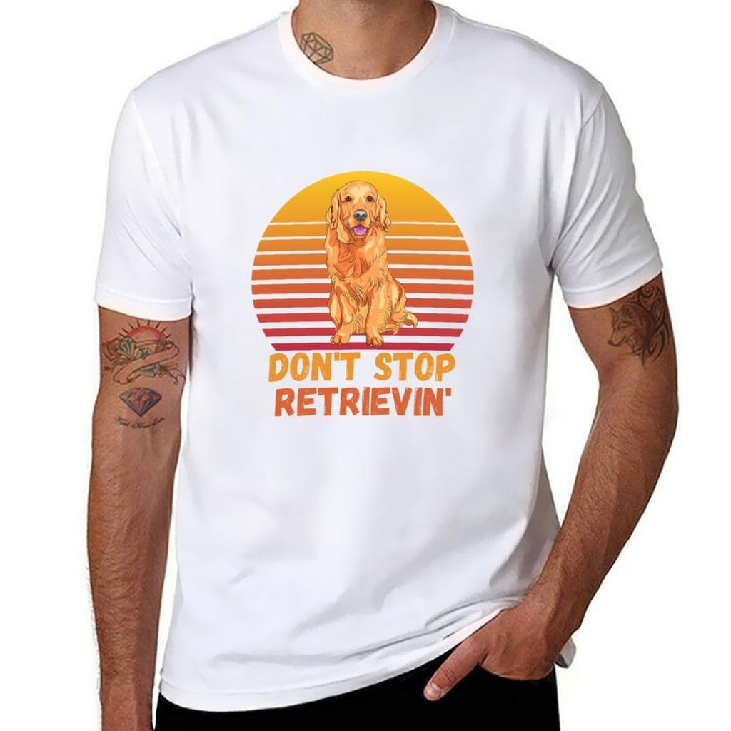 Golden Retriever Funny Quote Cartoon Golden Retriever Tshirt Christmas Casual Tee Shirt