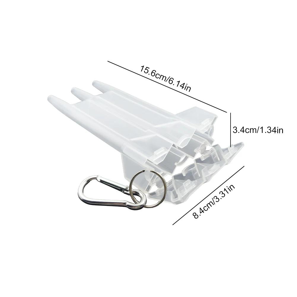 

Dart Box Portable Transparent Darts ABS Dart Box Integrated Universal Dart Box Suitable for Most Darts білий