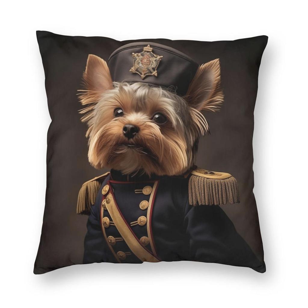 Yorkie Terrier Dog Cute Pillowcase Printed Polyester Cushion Cover Decor Pillow Case Cover Home Square cm