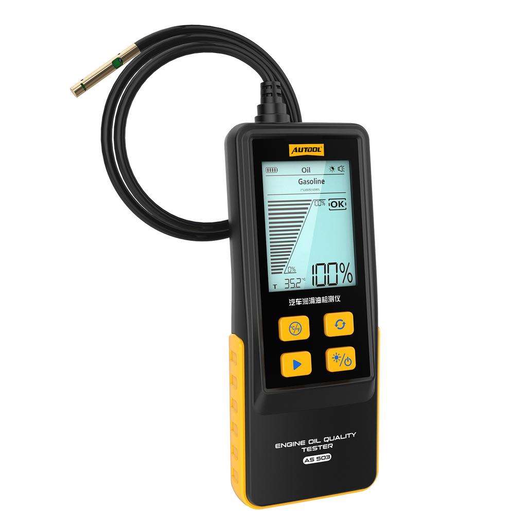 AUTOOL AS503 Handheld Car Engine Oil Tester Digital Display Water Content Indicator For Check Auto Oil Quality Detector