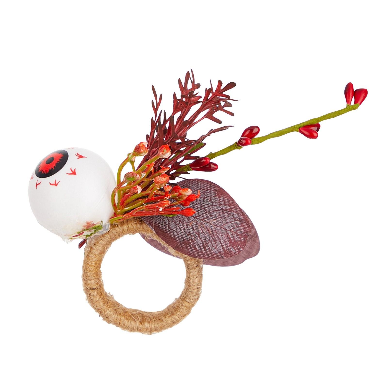 

Хэллоуинские кольца для салфеток, Кленовые держатели для салфеток Осенние декоративные люверсы для салфеток Для украшения стола на День благодарения и Хэллоуин One Size