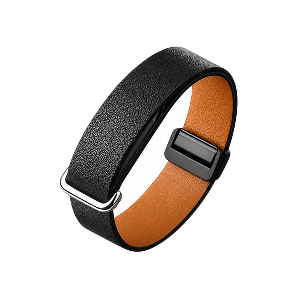 Leather Watch Band Magnetic Watch Band Replacement Wristband for Google Fitbit Air Daily Wear