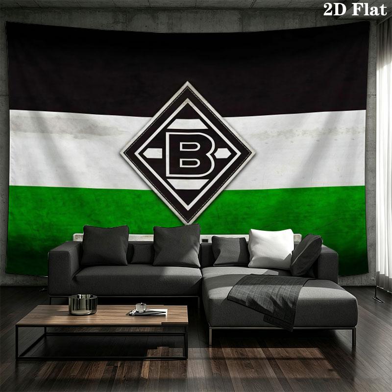 Borussia Custom Name Wall Tapestry Aesthetic Wall Hanging Printed Fabric Blanket Decorative Tapestries for Bedroom Living Room Home Decor