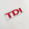 EPYFH1 3D Metal Logo TDI Emblem Car Front Grill Badge Rear Trunk Sticker For VW Golf 4 6 7 MK6 Polo Jetta Passat Accessories