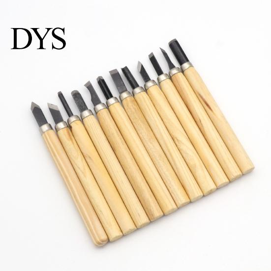 Chisel 12Pcs Carving Sharp Blade Multi-purpose Manganese Steel High Hardness Wood Set for Engraving Tool