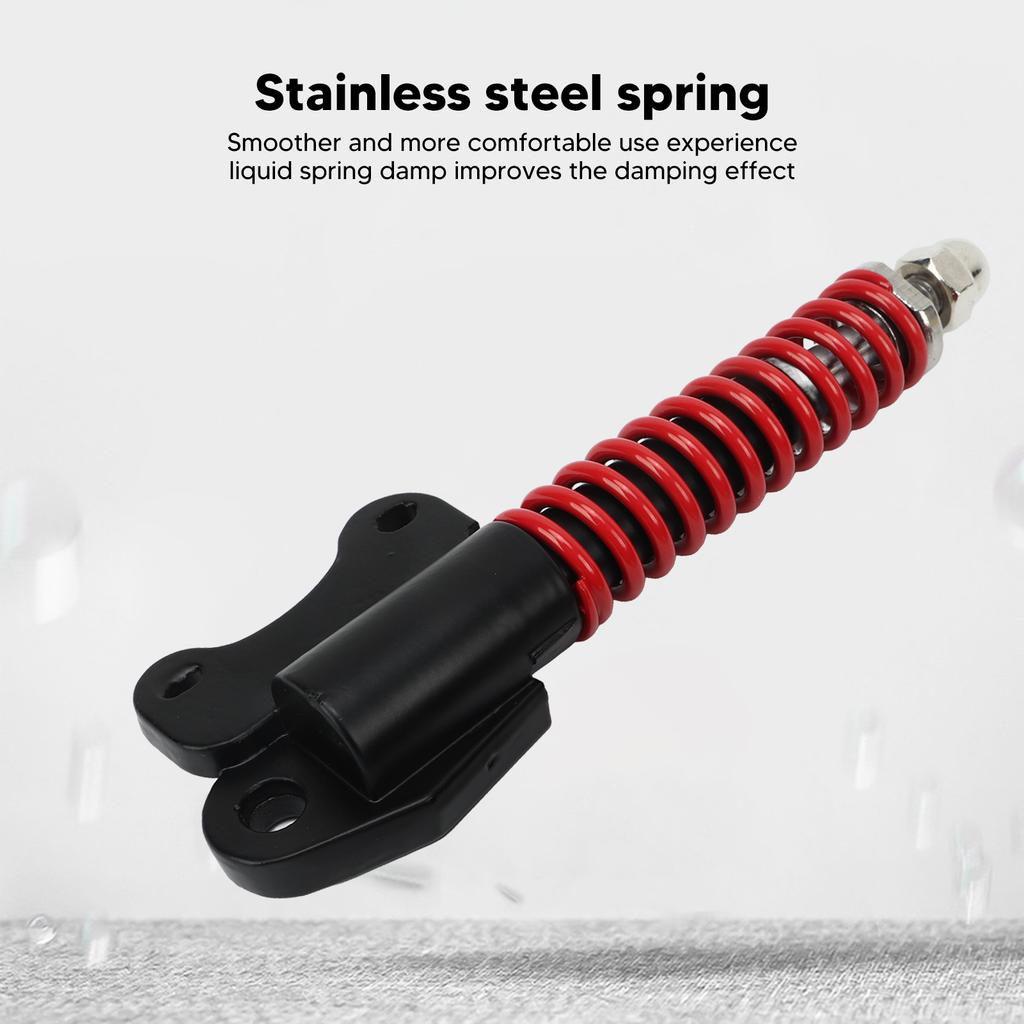 Scooter Shock Absorber Stainless Steel Spring Black Red Safe Stable Front Fork Shock Damper for 8/10 Inch Scooter