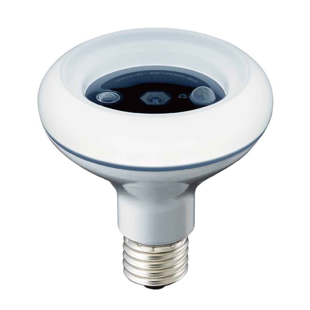 Luminous LED Toilet Deodorizing Light Bulb, Daylight White, with Motion Sensor, 40W Equivalent, LDDR-40NHS