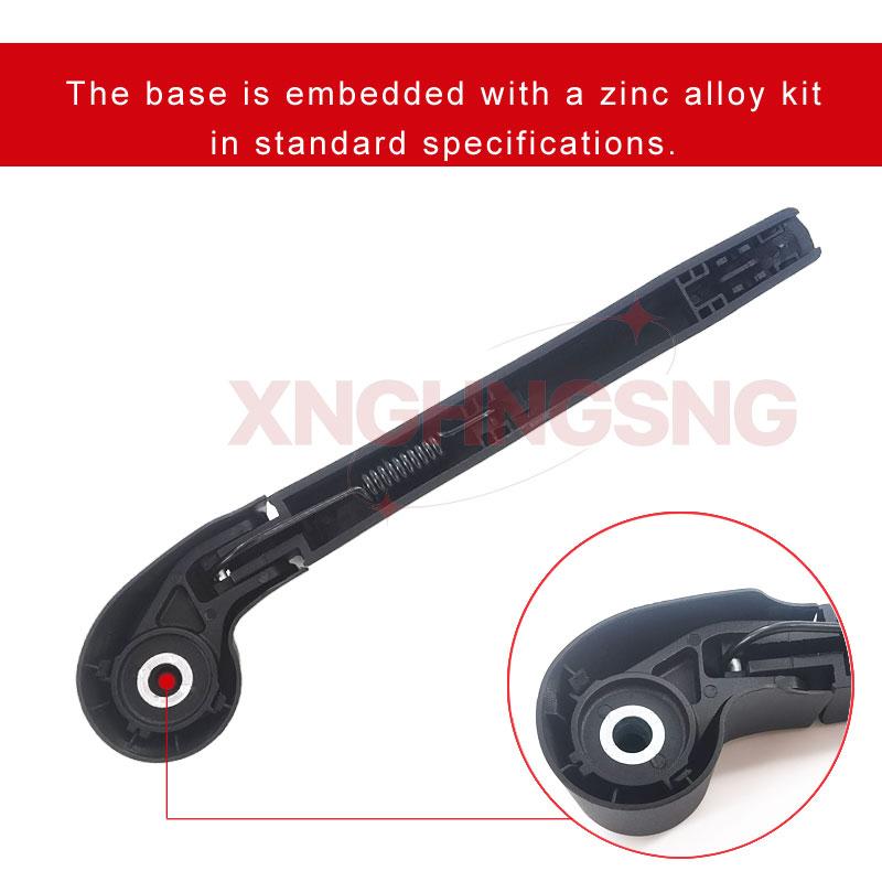 For BYD Dolphin Car Rear Wiper Blade Rocker for Bracket Natural Rubber Boneless Wipers Glass Cleaning Defogging