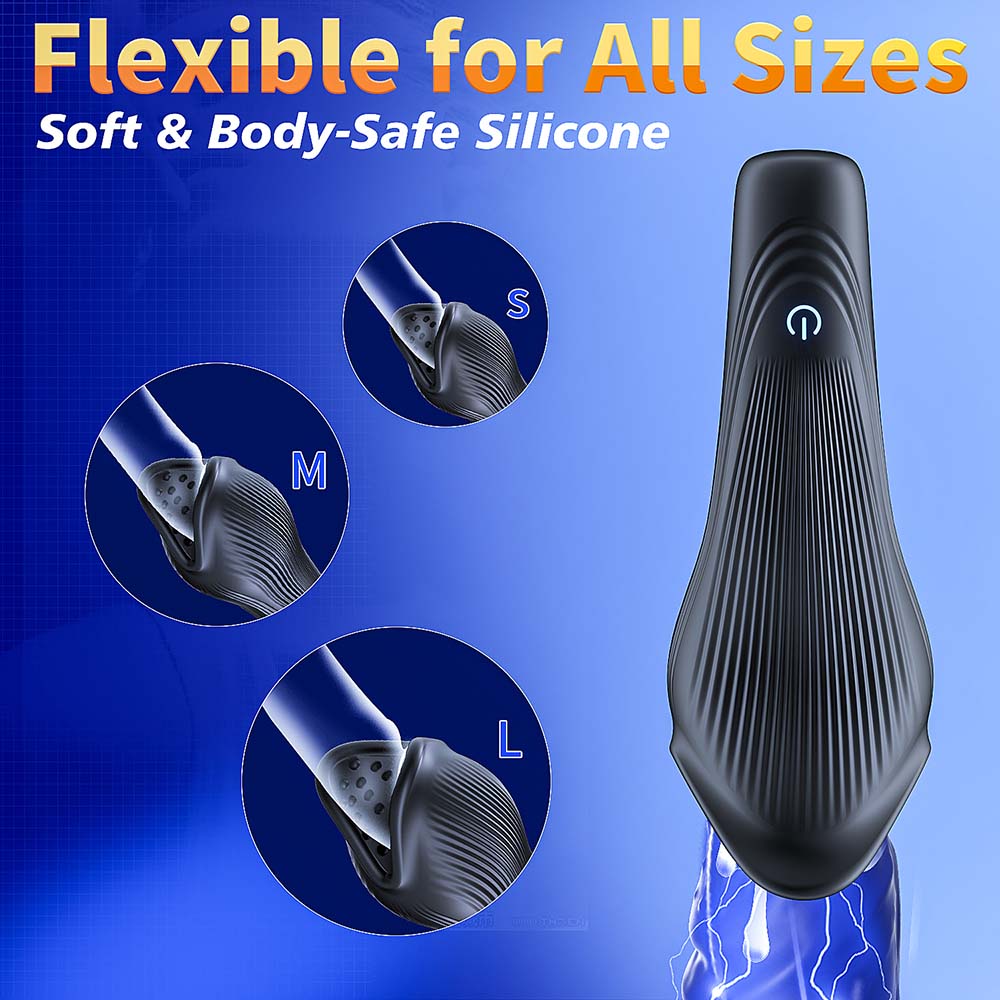 Male Glans Stimulate Massager 10 Modes Penis Delay Trainer Vibrator Rotate Masturbator Automatic Oral Climax Sex Toy For Men