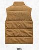Men's Thickened Corduroy Vest - Fleece Lined, Stand Collar, Sleeveless, Plus Size, Warm Workwear Coat for Autumn/Winter