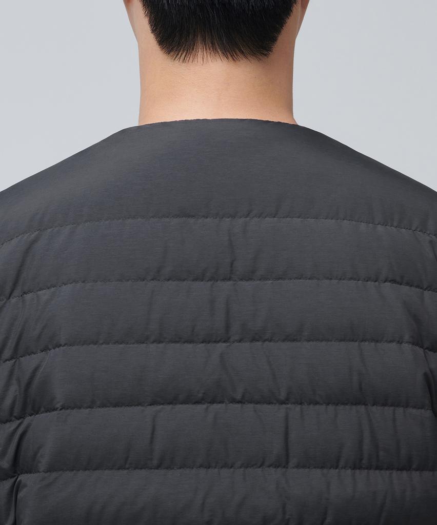 Musinsa Standard Transform Round Neck Light Down Vest [Charcoal Gray]
