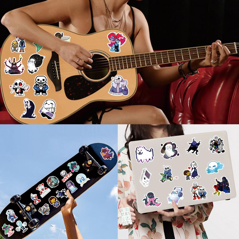 10/30/50/100PCS Game Undertale Stickers Waterproof Decals DIY Fridge Luggage Skateboard Phone Cartoon Funny Sticker Kid Toy Gift