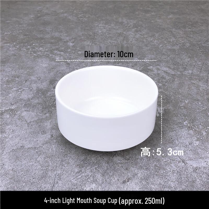 White Ceramic Soup Bowls (10-Pack)