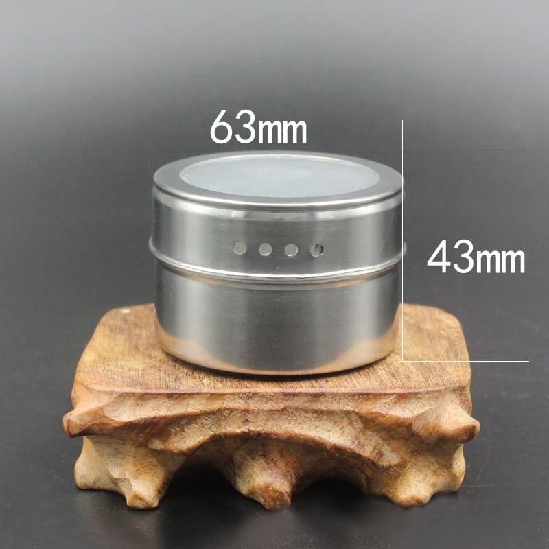 Home Basics Magnetic Steel Spice Storage Rack Kitchen Tin Containers