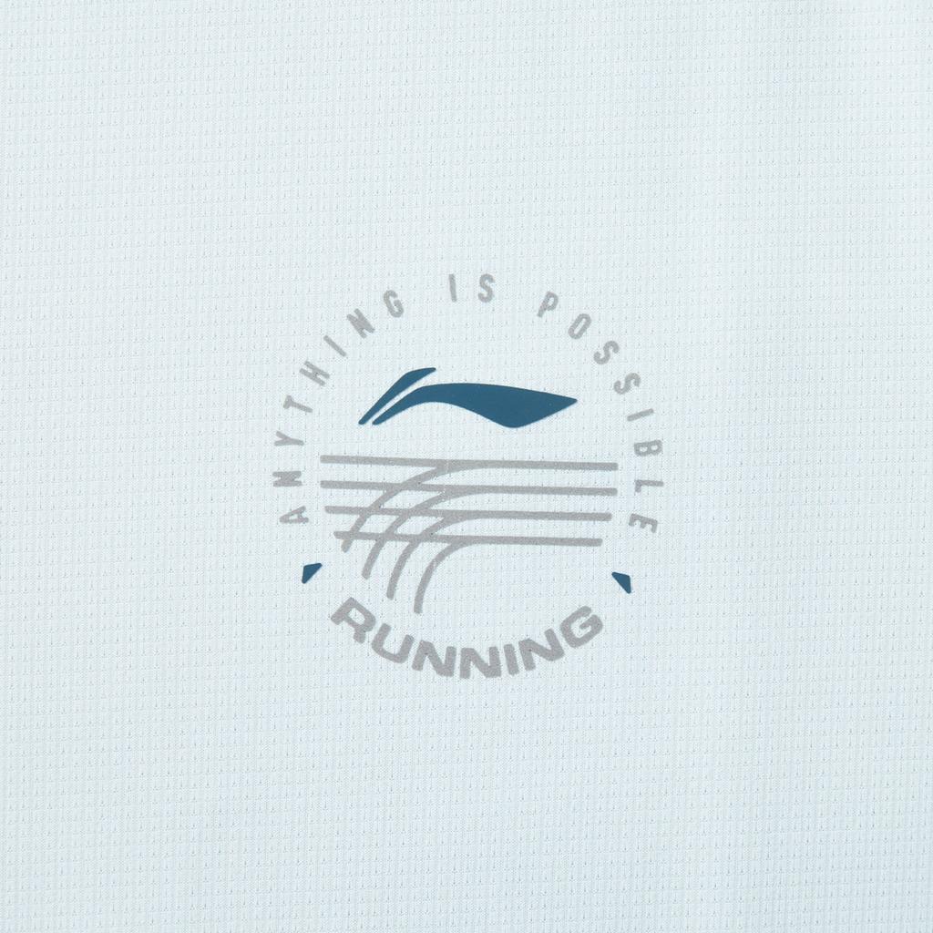 Li Ning Running Series Solid Color Round Neck Comfortable Breathable Versatile Wind Tunnel Breathable Short Sleeve T-Shirt Men Tops ATSV083-7