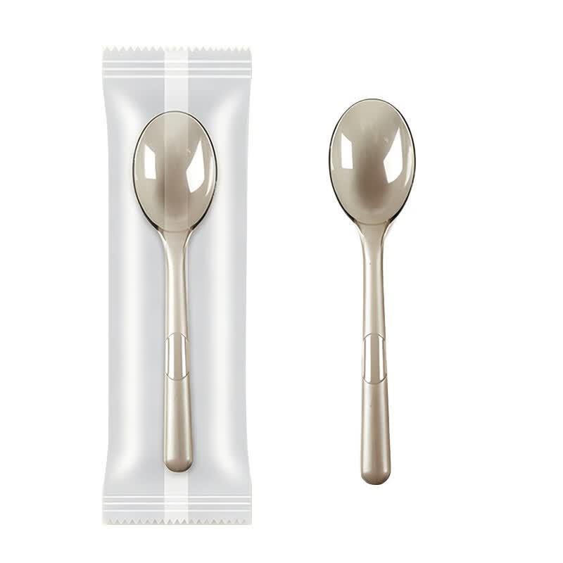 Jiwanggu Individually Wrapped Thickened Plastic Spoons
