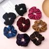 Large Velvet Scrunchie: Versatile Solid Color Elastic Hair Accessory