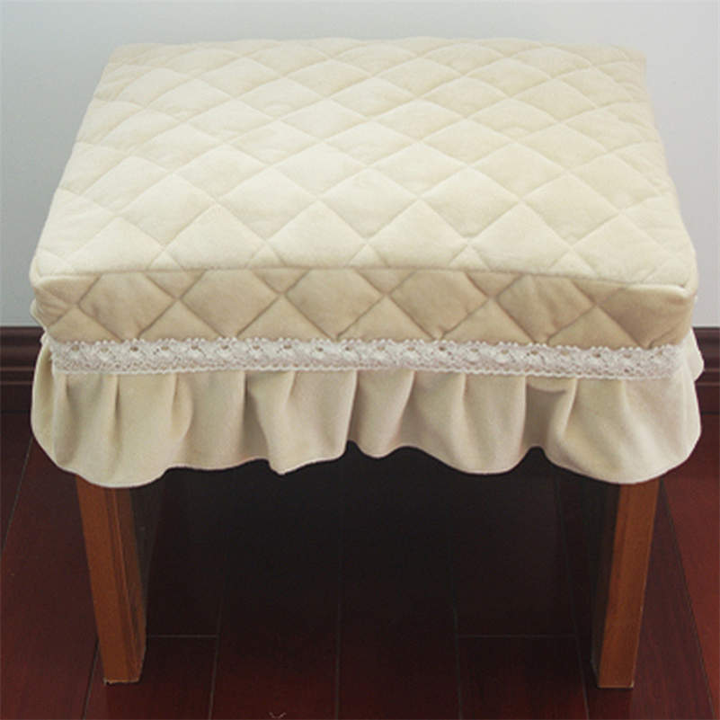 

Короткий плюшевый стеганый прямоугольный чехол для сиденья стула чехол для табурета для фортепиано новый 38x38cm