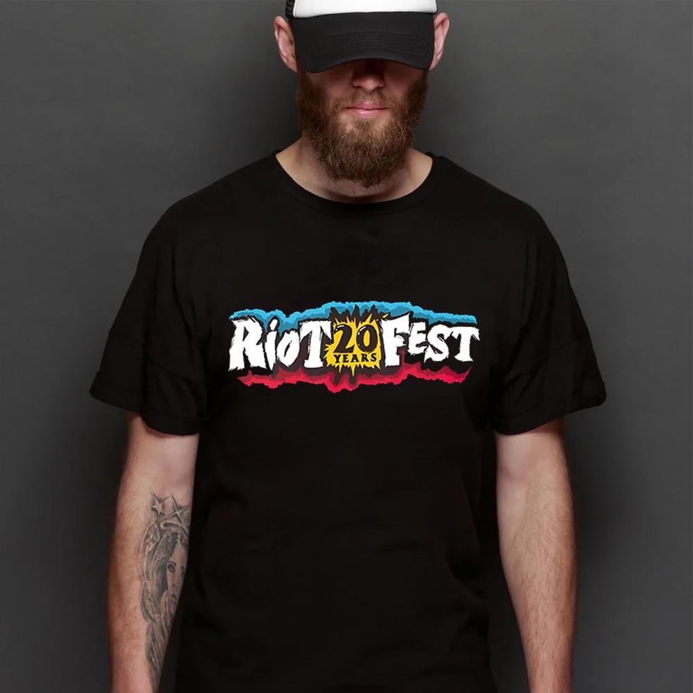 Riot Fest 20 Years T-Shirt, Riot Fest Logo Tshirt, Gift For Fans Unisex T-Shirt XL