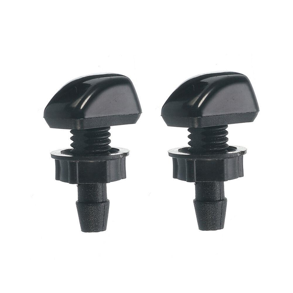 2 Pcs Car Dual Holes Windshield Washer Nozzle Wiper Water Spray Jet Adjustable