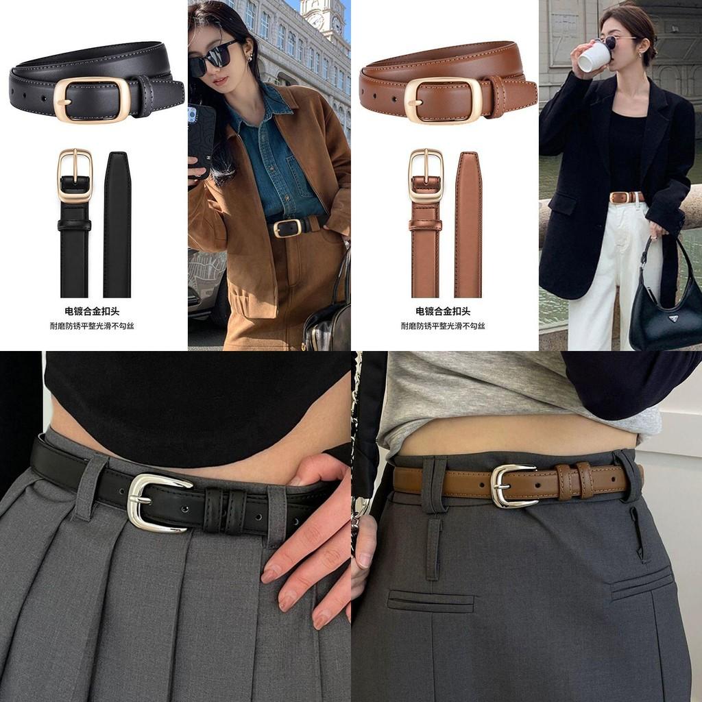 Stylish Vintage Womens Belt For Summer 2024 With Durable Two Layer Leather Design
