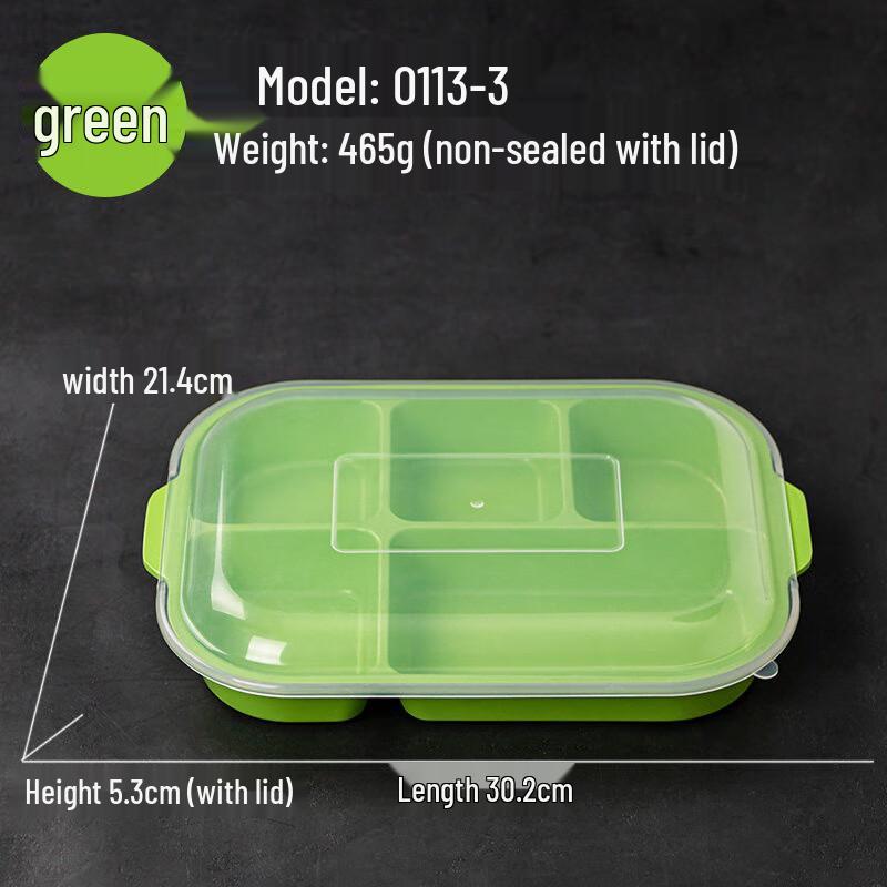 Melamine 5-Compartment Divided Meal Tray with Lid