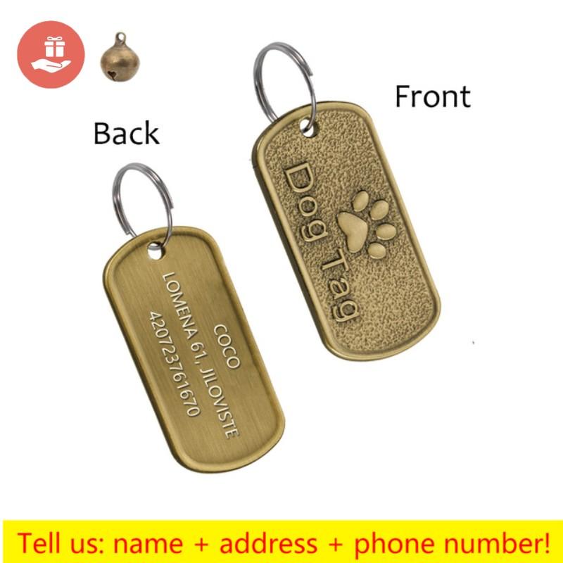 Personalized Address Tags For Dogs Id Tags Dog Tag Free Engraved Custom Dog Collar Cats Dog Name Tag Pet Id Anti-lost Nameplate