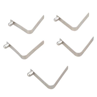 5 Pezzi Bastoni Tenda Pulsante a Pressione Clip a Molla Tubo di Bloccaggio Perni Fibbia a Molla a V per Tende da Campeggio Kayak Pali per Tende da Paddling