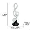 Music Note Statue Decorative Figurine Art Crafts Collectible Table Centerpiece Desktop Ornament for