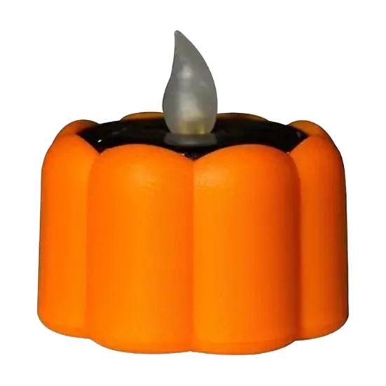 Zero Electricity Outdoor Illumination Solar Pumpkin Garden Light, Flickering LED Candle Lantern, Waterproof Lights Lawn Lamp for Patio Haunted