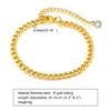 Paperclip Chain Bracelet for Women , Rectangle Link Stainless Steel, Adjustable Fashion Jewelry