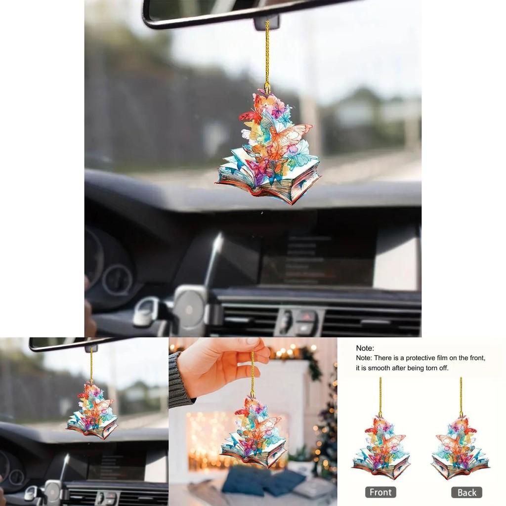 Charming Christmas Acrylic Tree Hanging Ornament For Stylish Interior Car