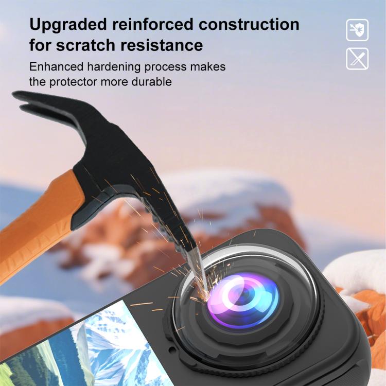 For Insta360 X4 Air PULUZ Rotation Optical Glass Lens Guard  Protective Cover (Transparent)