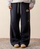 Ebeulisi Pintuck Patchwork Sweatpants (Navy)