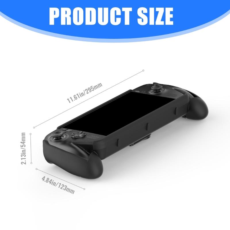 Back Cover for ROG Console,Game Host Protector Soft ABS Dockable Protective Case Accessories