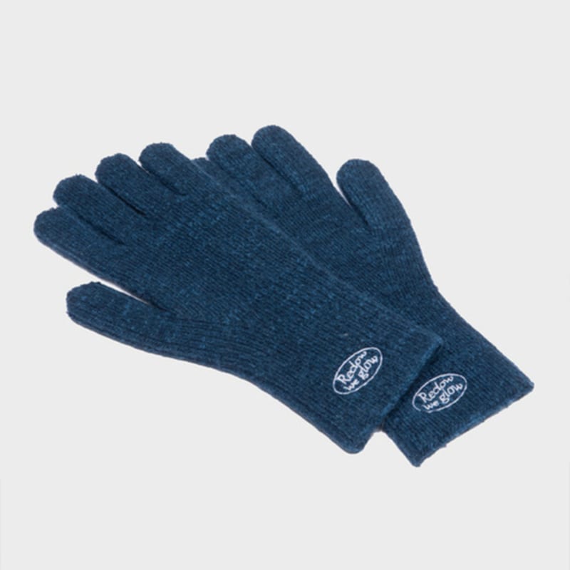 RECLOW KNIT LOGO GLOVE BLUE
