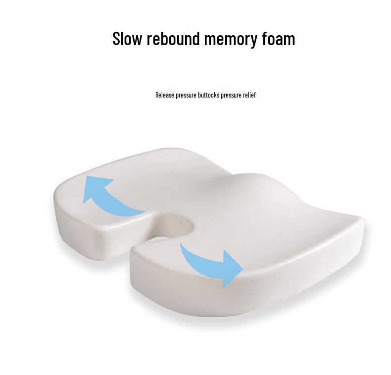 Thickened Memory Foam Seat Cushion for Long Sitting – Ideal for Students, Office Chairs, Dining Chairs, and Hip Protection.