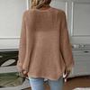 Women's Color V-Neck Long Sleeve Cardigan Sweater