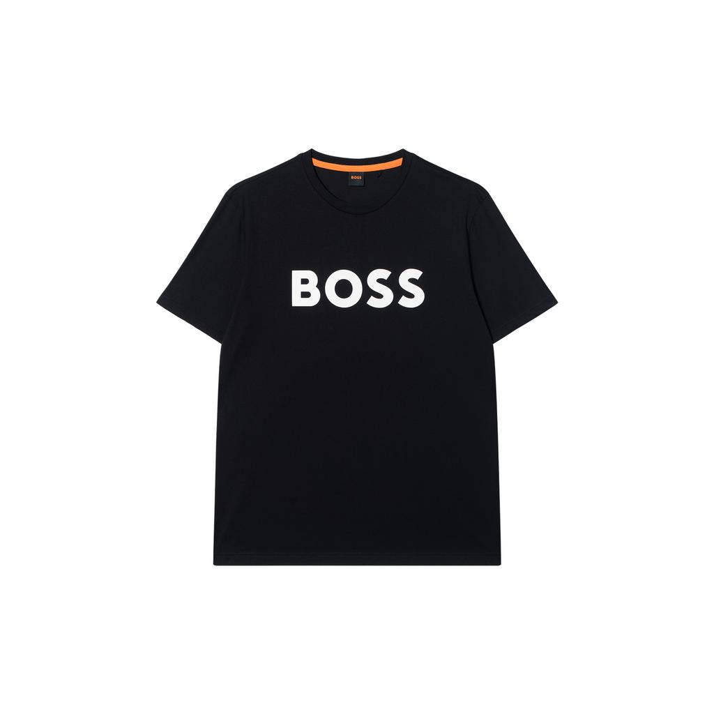 HUGO BOSS SS22 Men's Logo Print Short-Sleeve T-Shirt Black 50481923-002