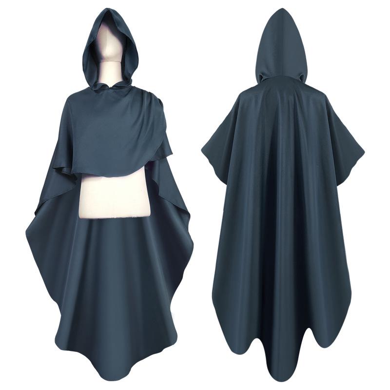 Mantello con Cappuccio da Cavaliere Medievale Europeo - Costume Cosplay di Halloween