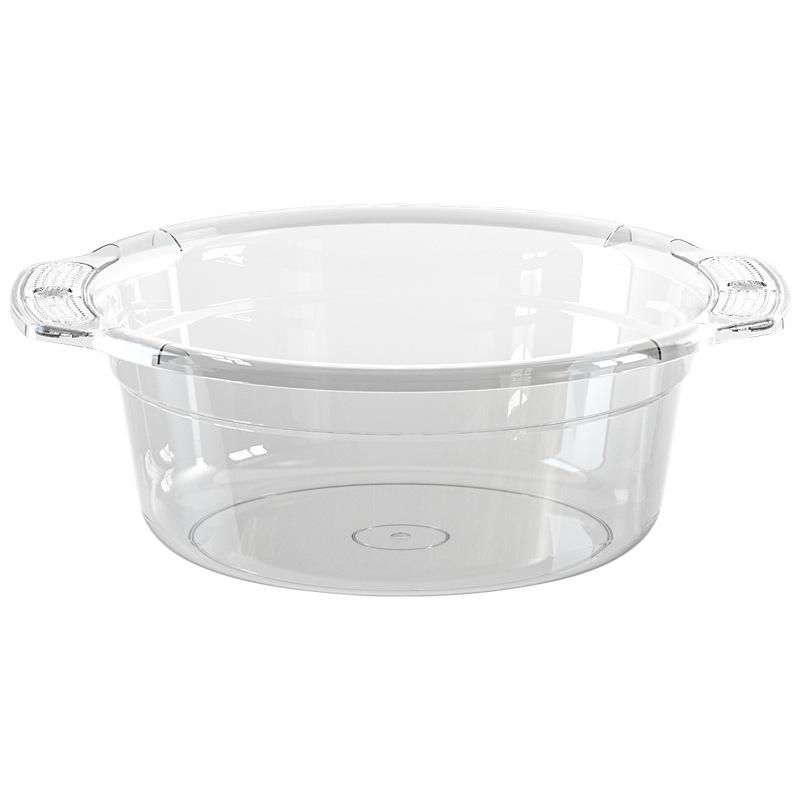 Transparent Thickened Large Household Washbasin for Laundry, Dorms & Vegetables