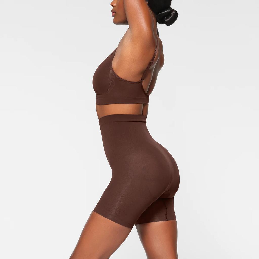 SKIMS Seamless Sculpt Mid Thigh Shorts Women Underwear Cocoa BO-SHO-3363-COA