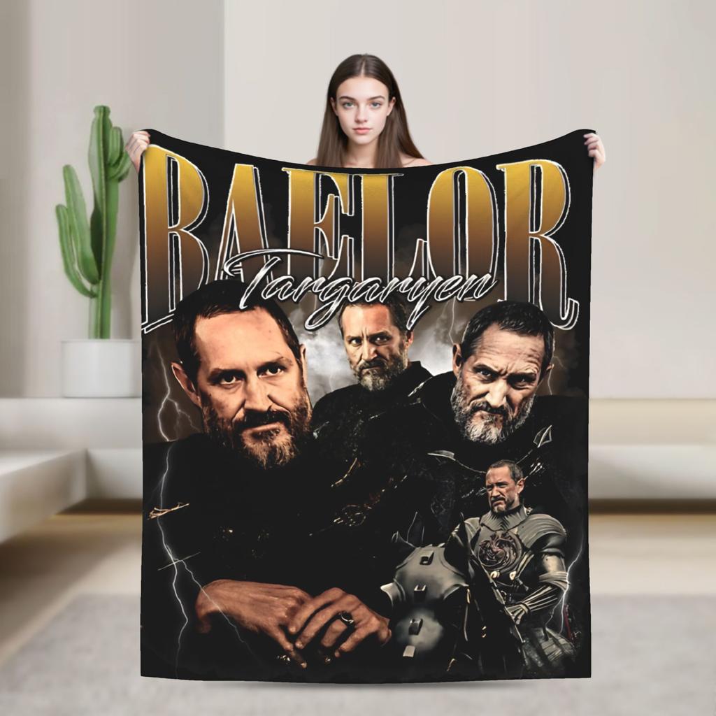Super Warm Blanket Students Travel Prince Baelor Targaryen Memorial Throw Blanket Flannel Bedspread For Couch Sofa Bed Cover