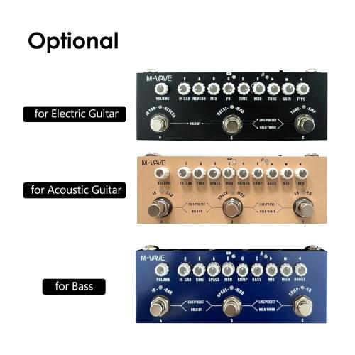 ZEYUAN CUBE BABY Portable Multi-Function Bass Composite Effect Pedal with Music Playback, Phone Recording, and Audio Interface Functions